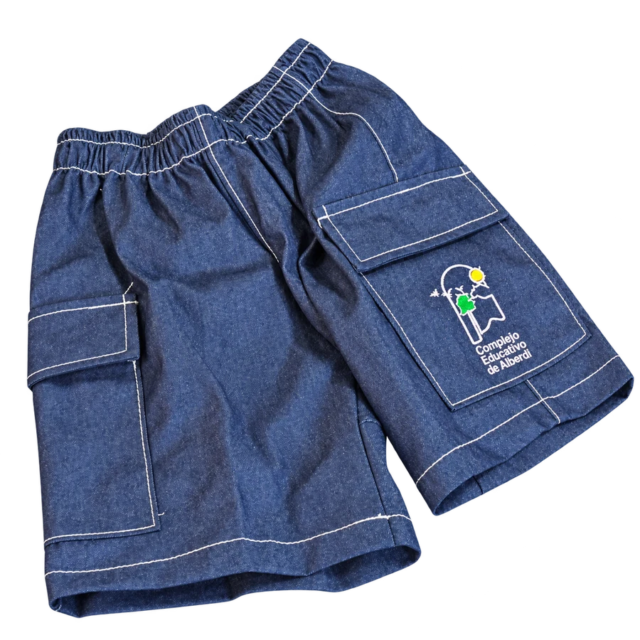 Bermuda de jean del uniforme de Nivel Secundario